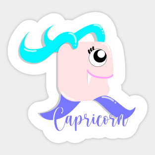 12 Zodiac Signs Astrology - Capricorn Sticker